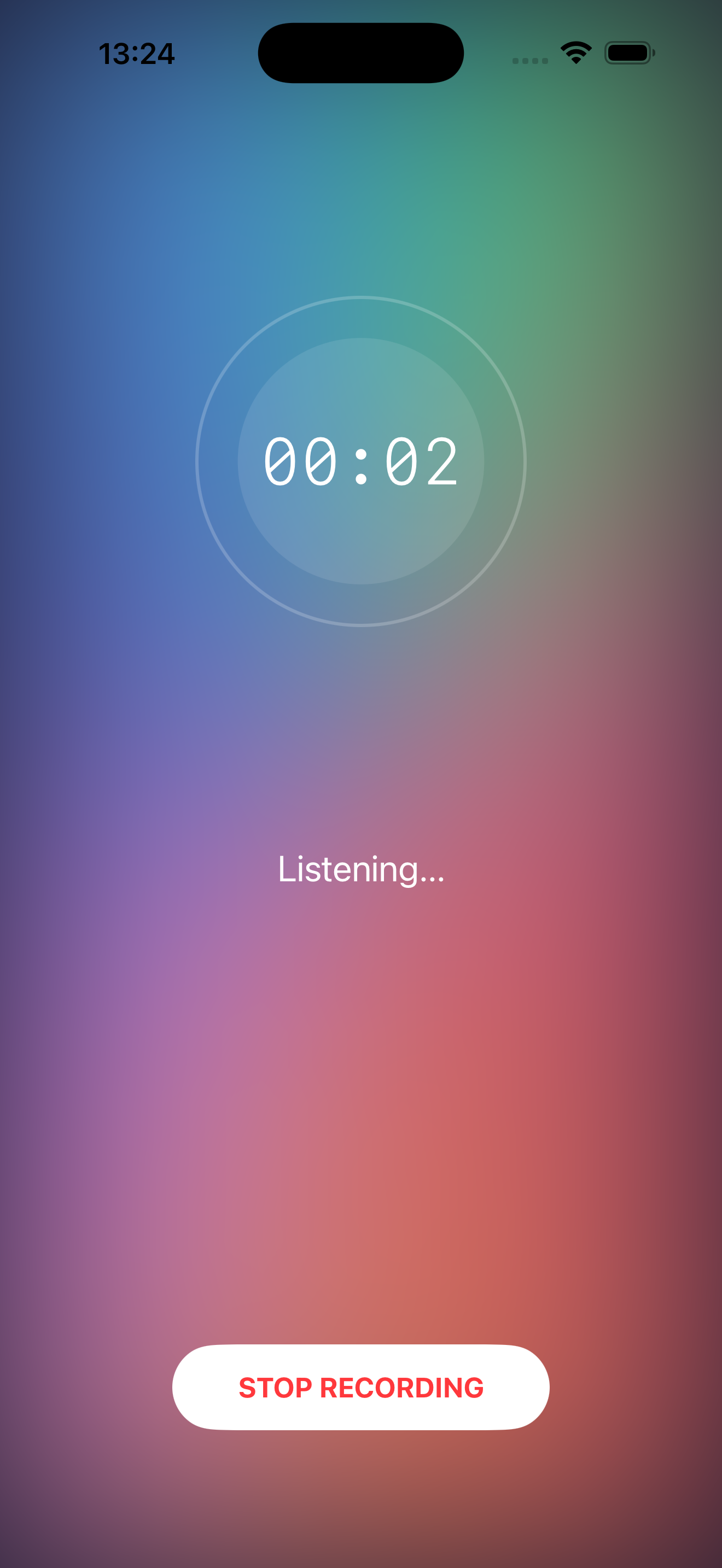 Capsule iPhone — recording